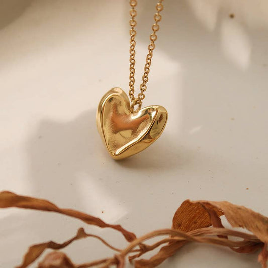Pendant Necklace - Lava Heart