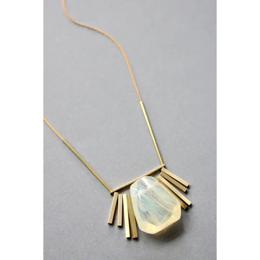 Quartz Geometric Necklace