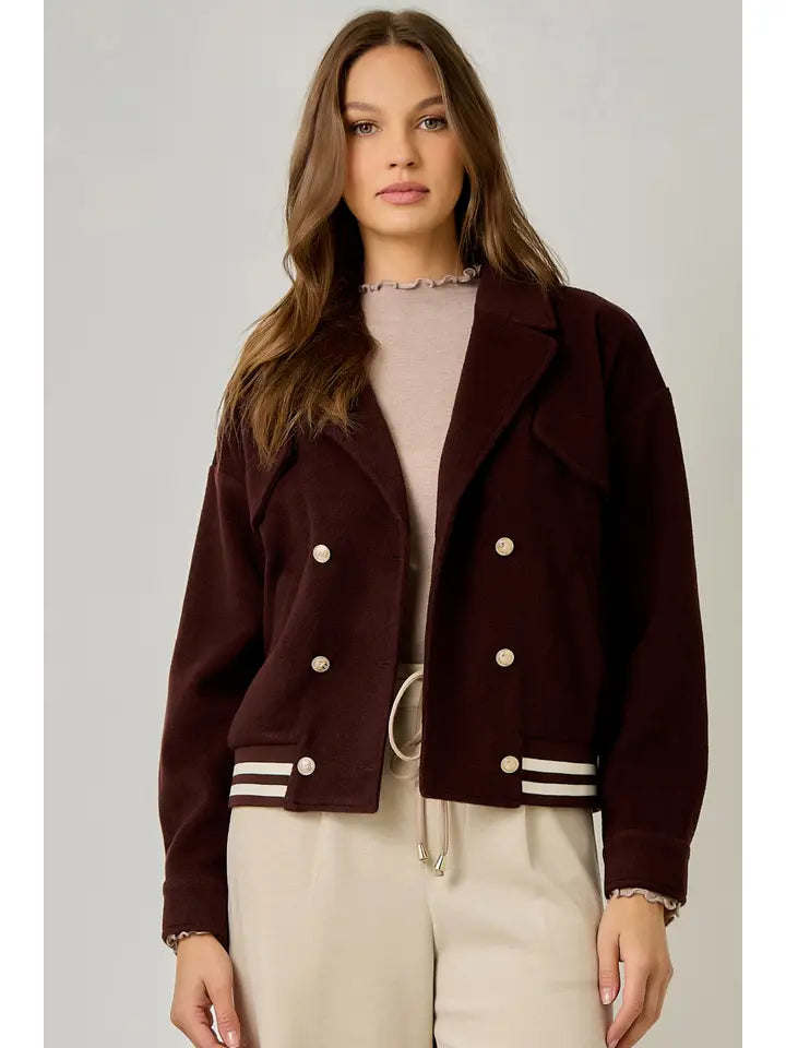 Blouson Jacket - Mahogany
