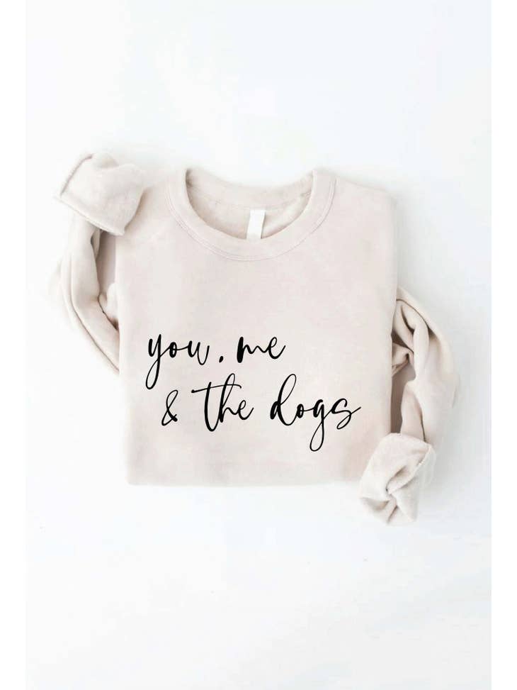 You, Me and the Dogs Sweatshirt - Heather Dust