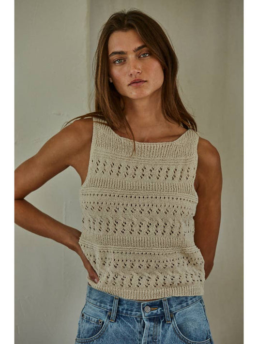 Boatneck Pullover - Light Taupe