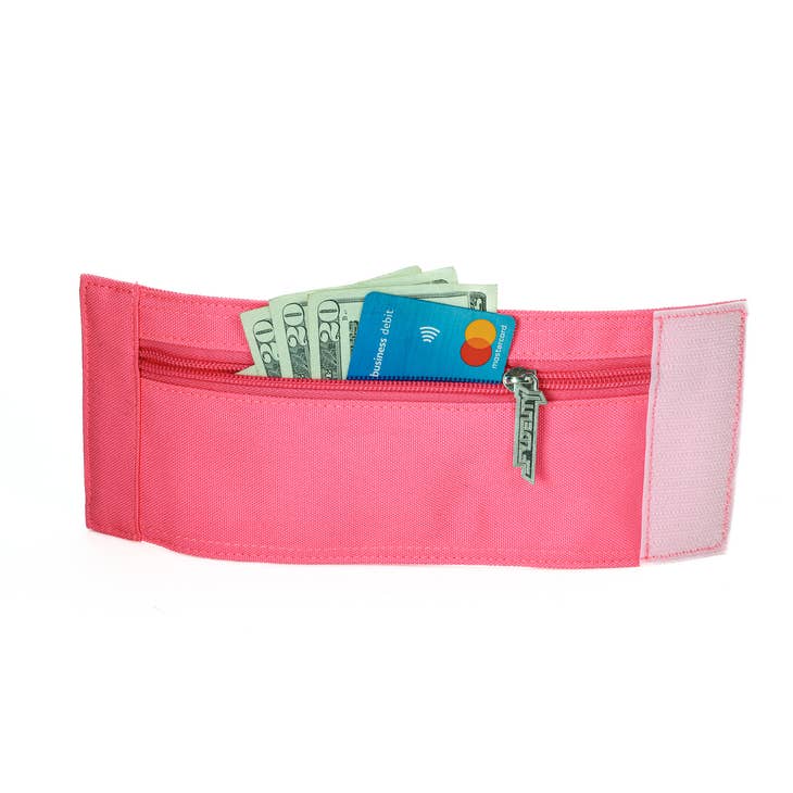 80's Wrist Wallet - Neon Pink
