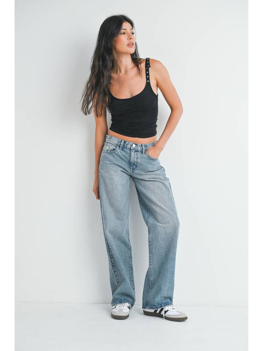 Low Rise Slouch Jean - Vintage Light