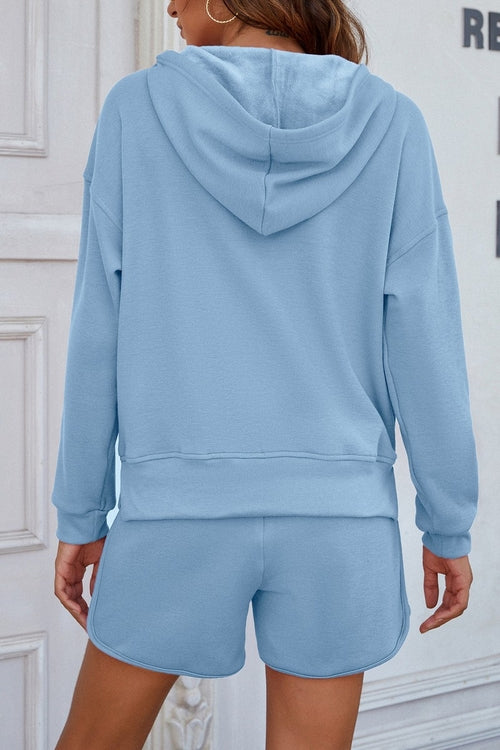 Hooded Lounge Set - Blue