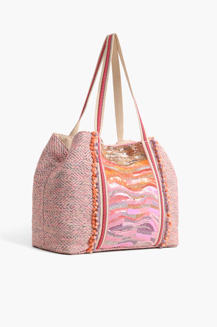 Ombre Embellished Tote