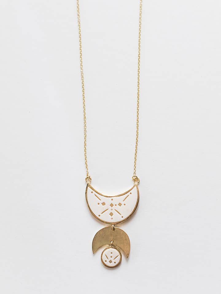 Moon Child Necklace - White