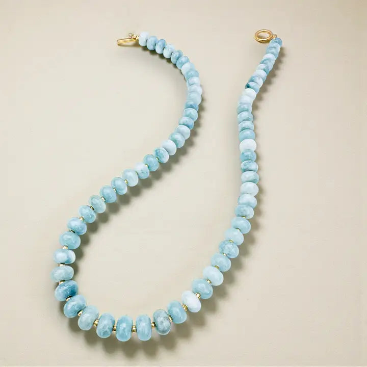 Bold Gemstone Beaded Necklace - Jasper