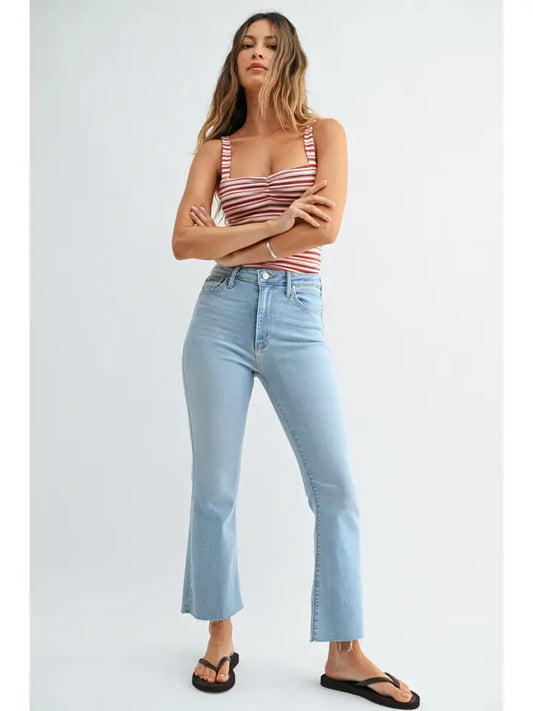 The Cropped Demi Flare - Light