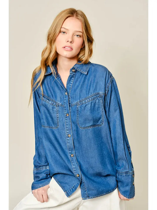Super Soft Denim Shirt - Denim