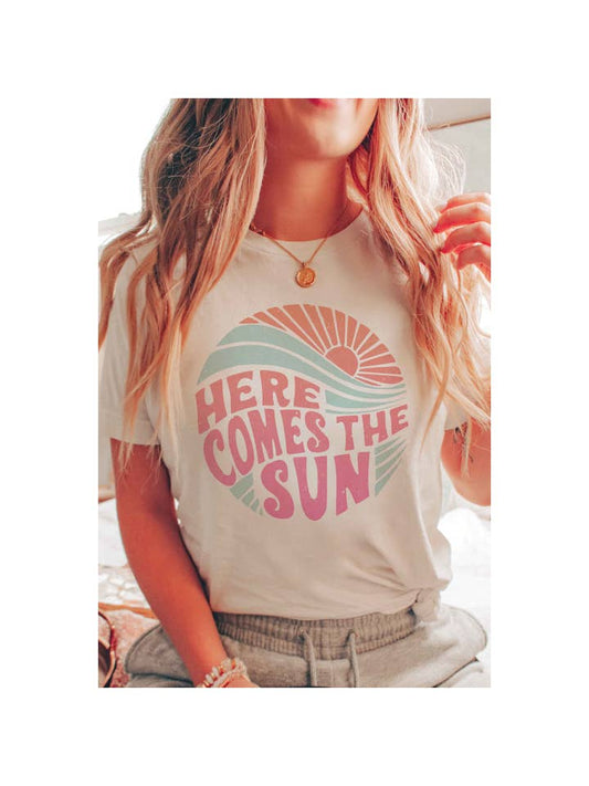 Here Comes the Sun Tee - Ivory