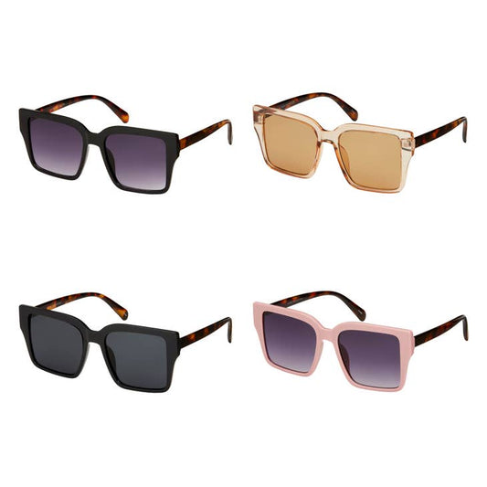 Oversized Square Sunglasses - Tortoise Arm