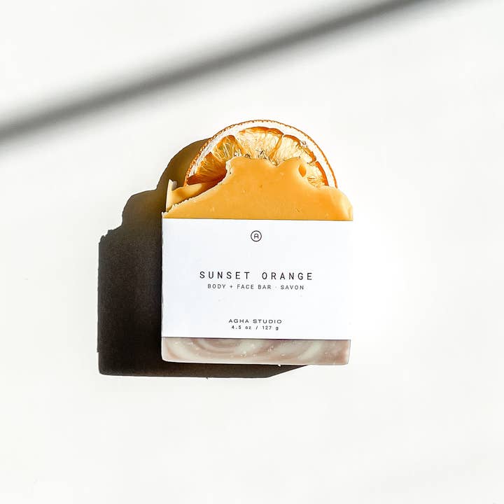 Sunset Orange Body + Face Bar