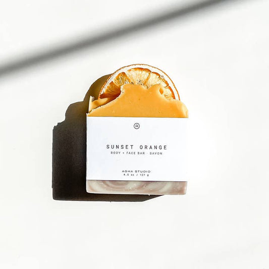 Sunset Orange Body + Face Bar