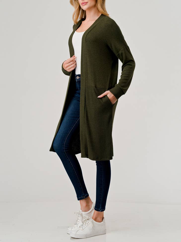 Duster Cardigan - Olive