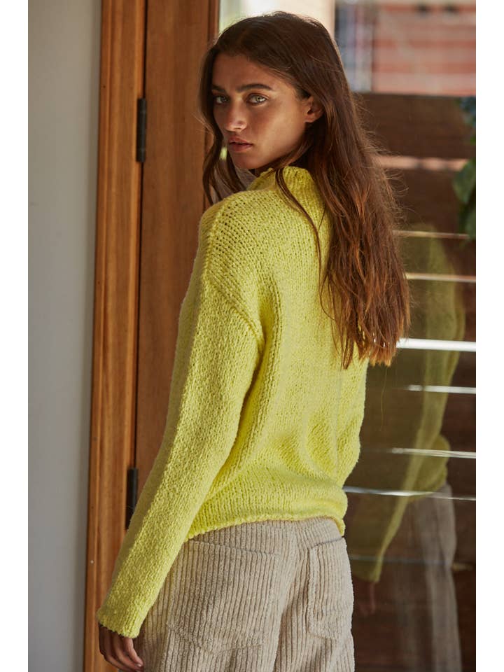 Kendra Pullover - Neon Yellow