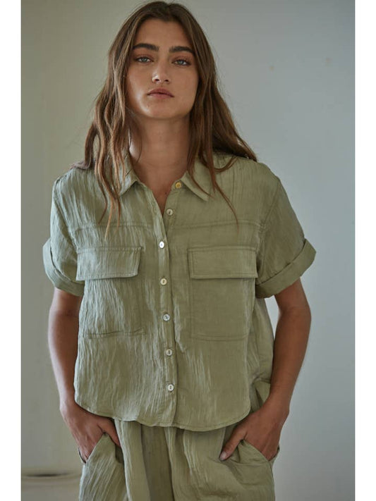 Alani Top - Light Olive