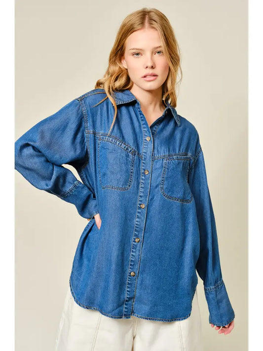 Super Soft Denim Shirt - Denim
