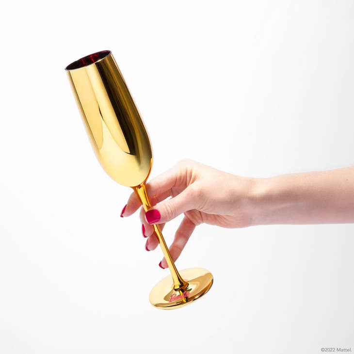 Barbie Champagne Flutes - Dreamhouse Gold