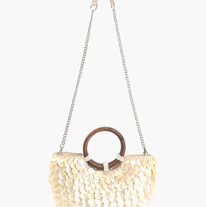 Mermaid Scale Top Handle Bag
