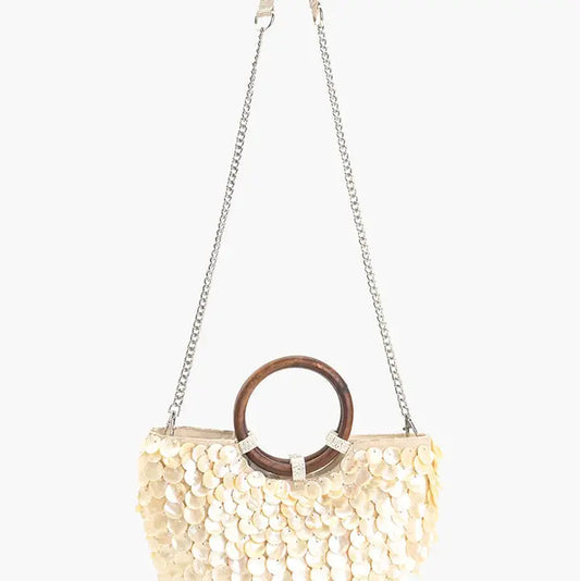 Mermaid Scale Top Handle Bag