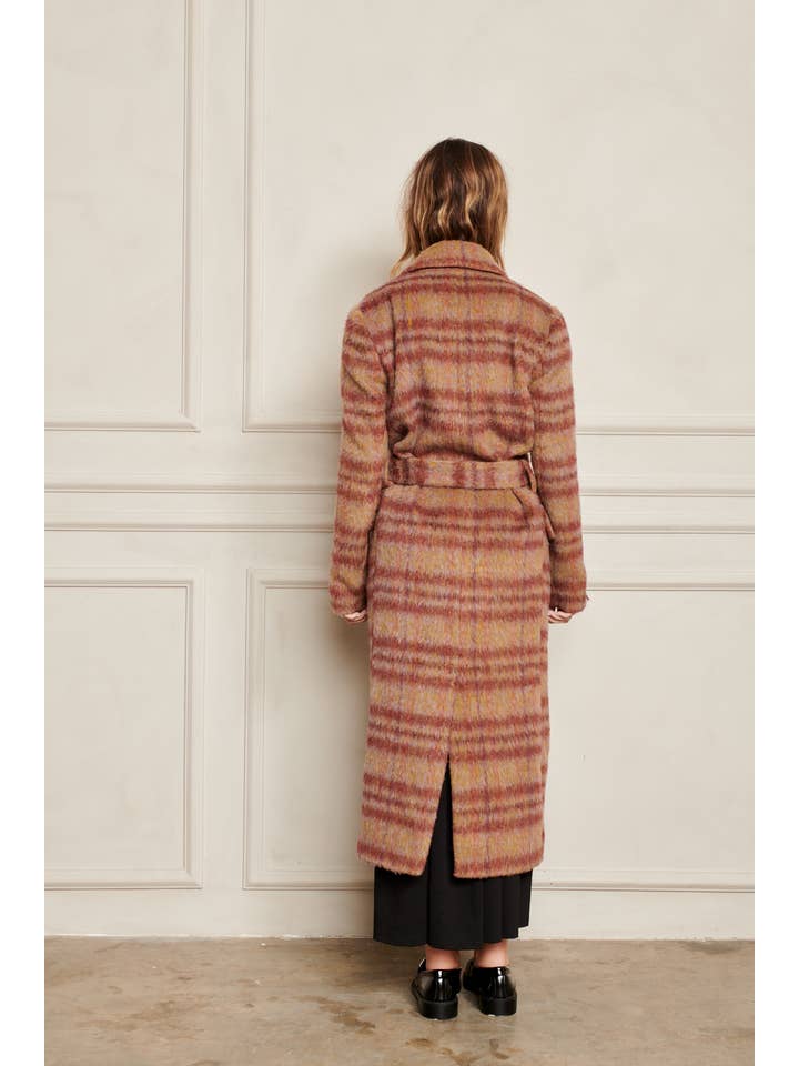 Maggie Coat - Toffee Plaid