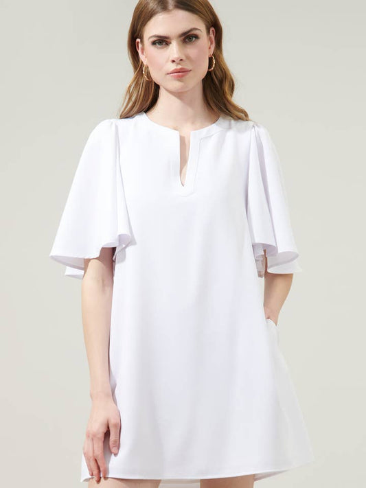 Marquee Shift Dress - White
