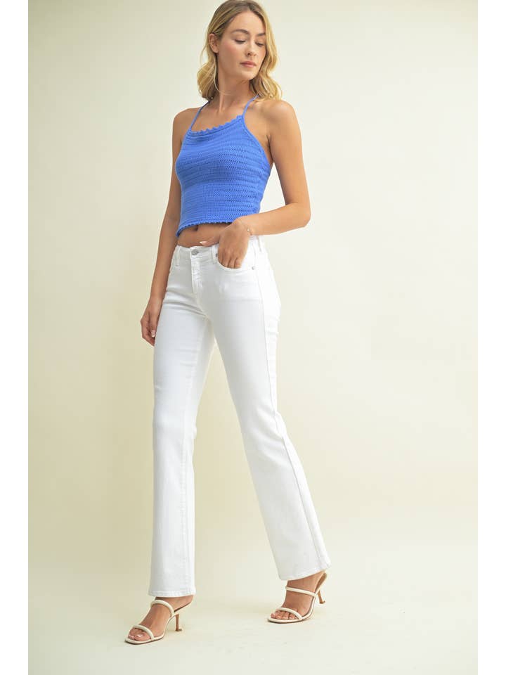 Low Rise Vintage Slim Bootcut - Optic White