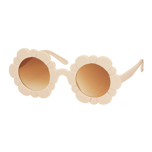 Rose Flower Sunglasses - Tan