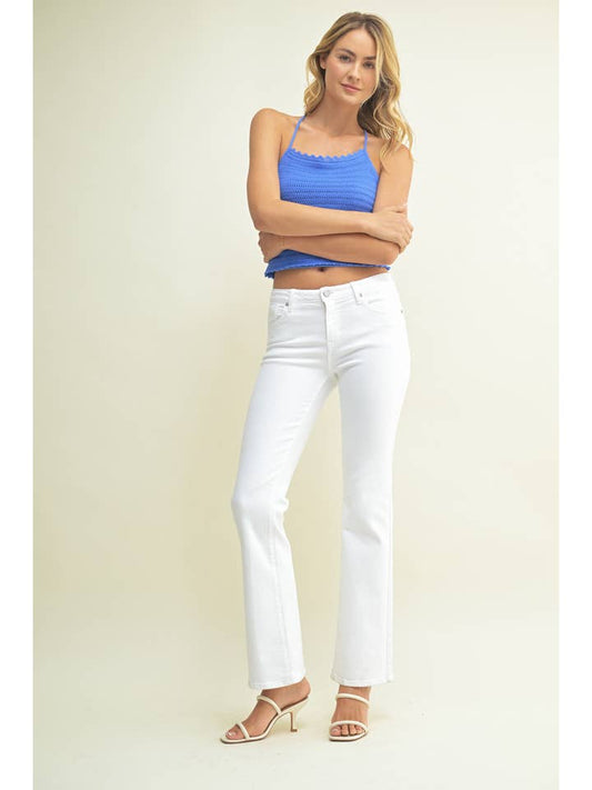 Low Rise Vintage Slim Bootcut - Optic White