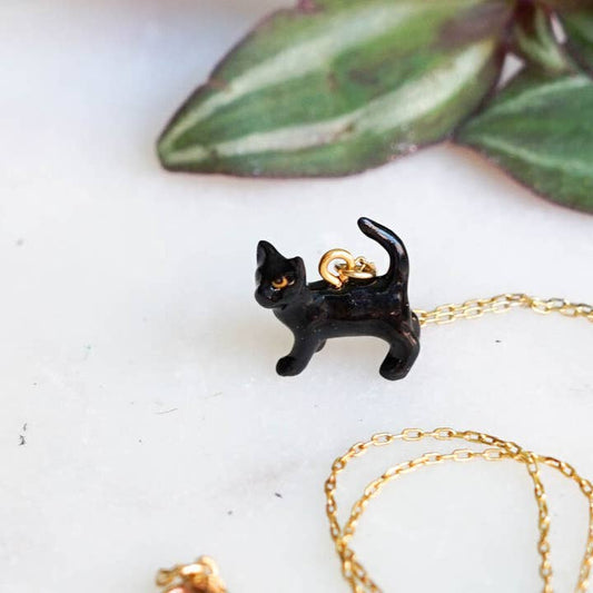 Tiny Cat Necklace - Rufio