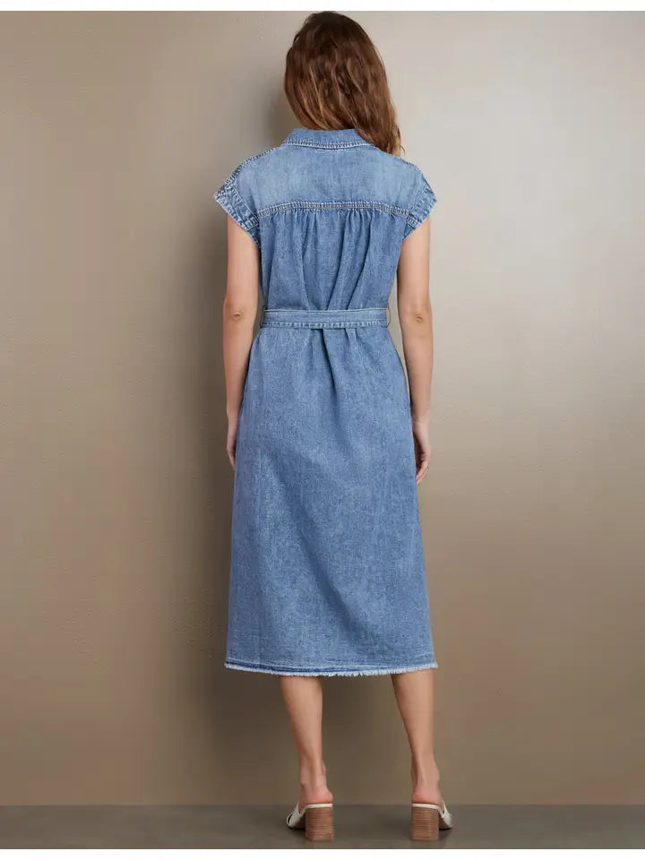Weekend Denim Midi Dress - Organic Blue