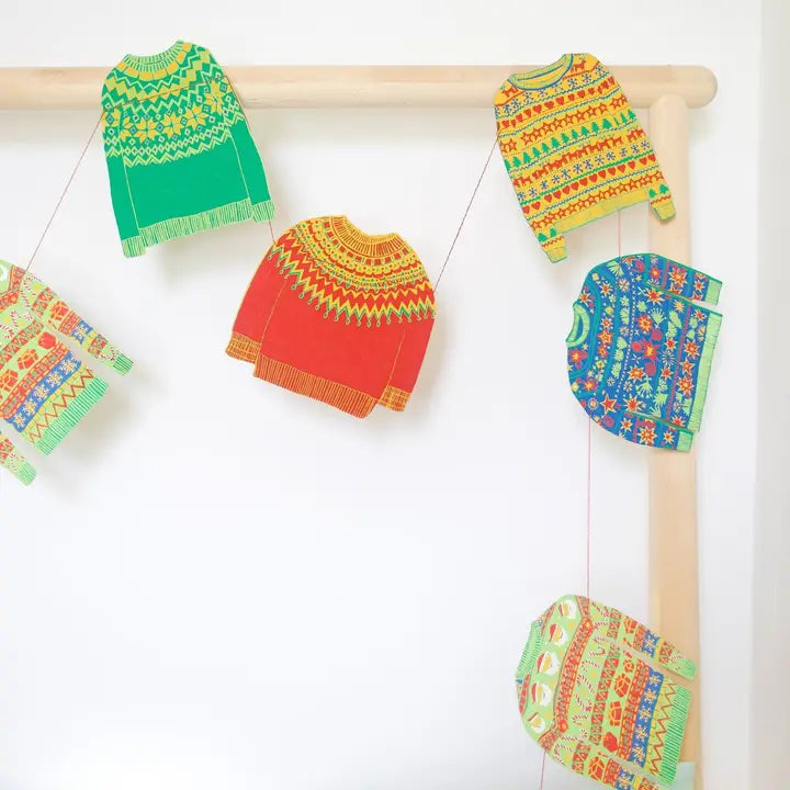 Christmas Jumpers Sewn Garland