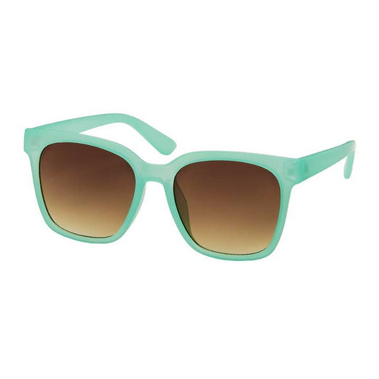 Square Pop Color Sunglasses - Teal