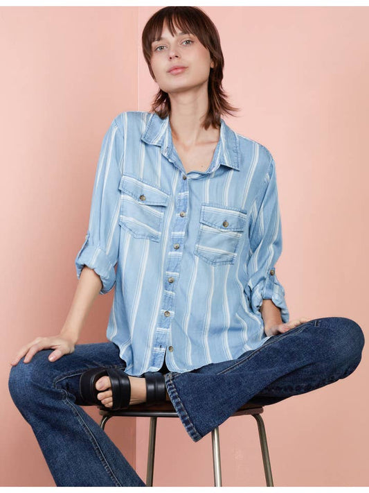 Picnic Shirt - Denim Stripe