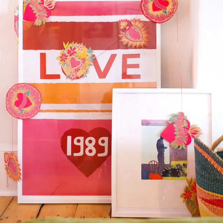 Hearts Sewn Garland