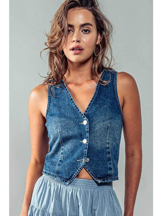 The Dependable Vest - Denim