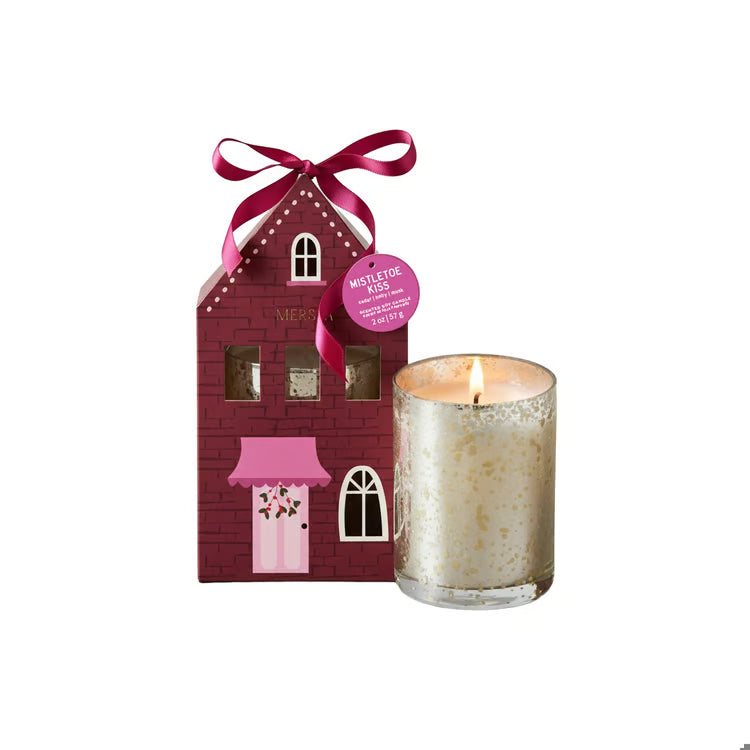 House Votive Candle - Mistletoe Kiss