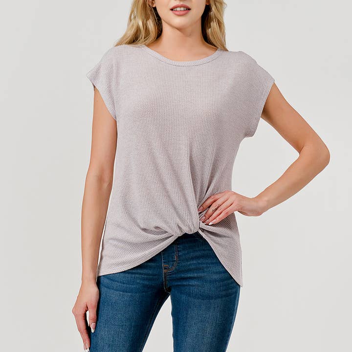 Side Knot Top - Lavendar