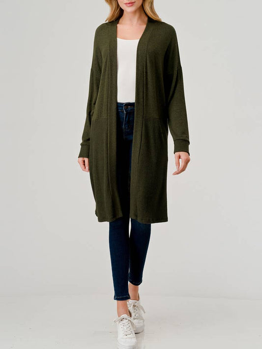 Duster Cardigan - Olive