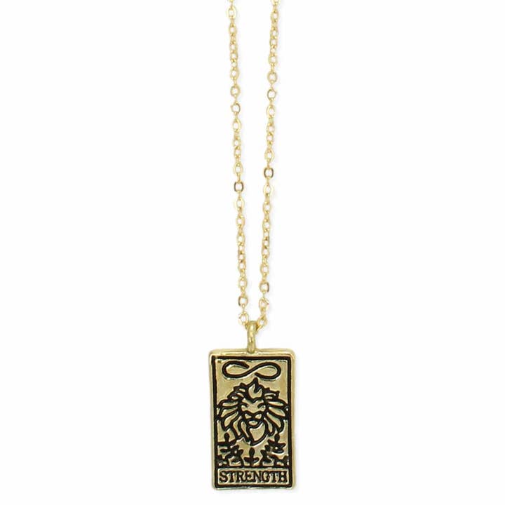 Tarot Card Necklace - Strength