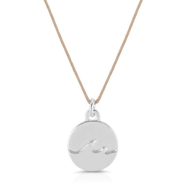 Ocean Life Necklace - Silver Waves