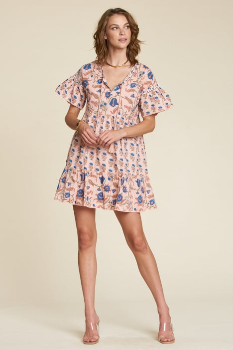 Yessie Dress - Pink Block