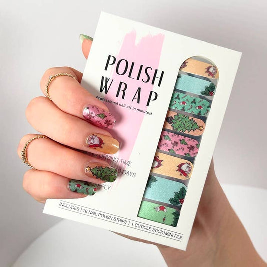 Nail Polish Wrap - Santa's Workshop