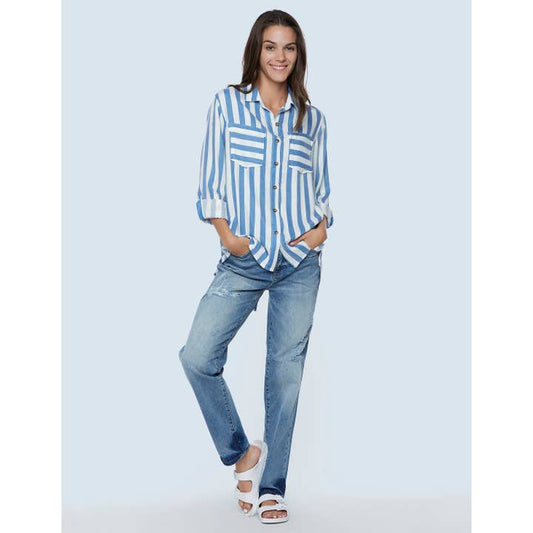 Regal Stripe Shirt - Regal Blue Stripes