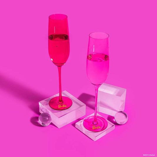 Barbie Champagne Flutes - Pink