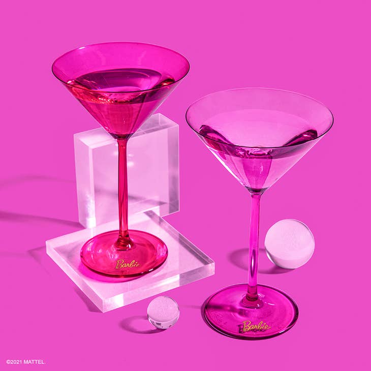 Barbie Martini Glasses - Pink