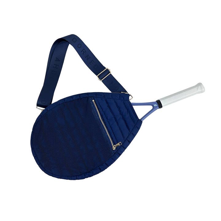 Piper Tennis Racket Crossbody - Navy