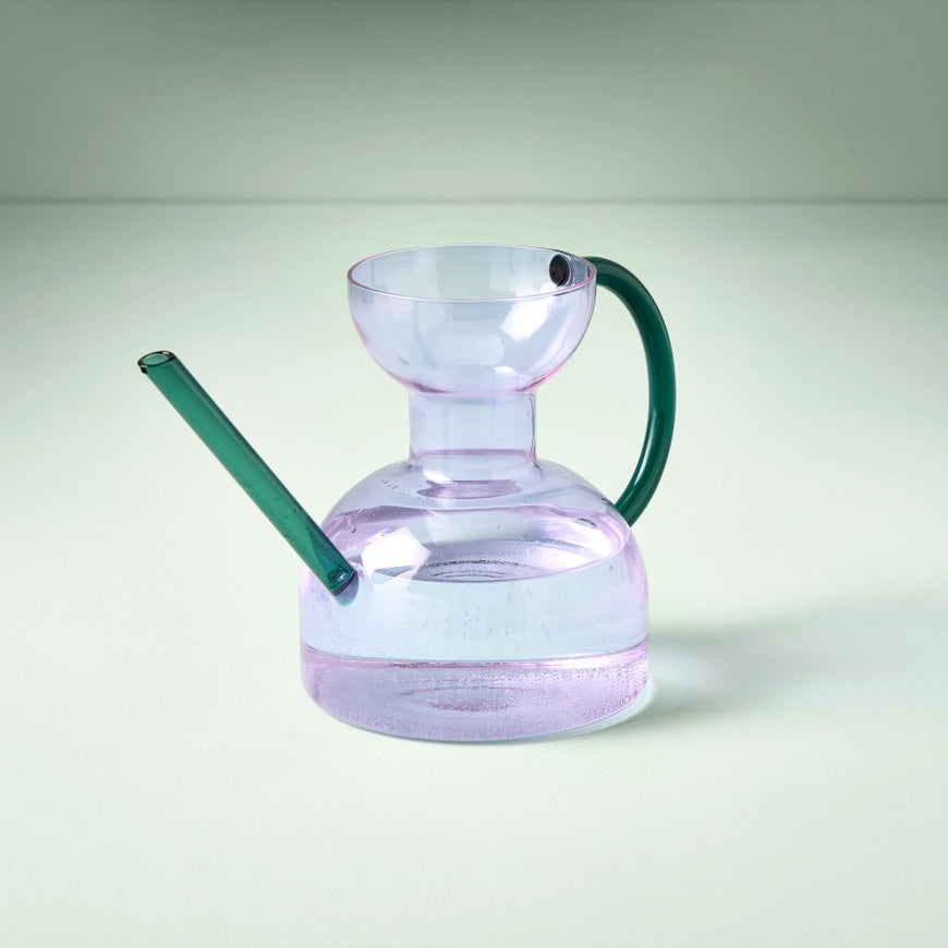 Glass Watering Can - Purple