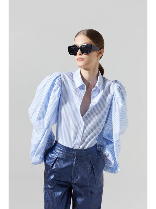 Samba Cotton Poplin Shirt - Stripes