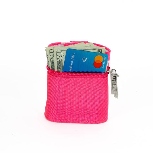 80's Wrist Wallet - Neon Pink